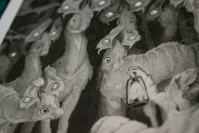 Papiche - Crayon - 29,7x42 cm