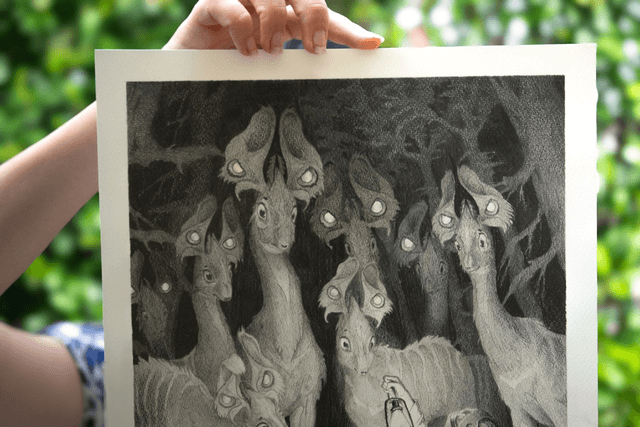 Papiche - Crayon - 29,7x42 cm